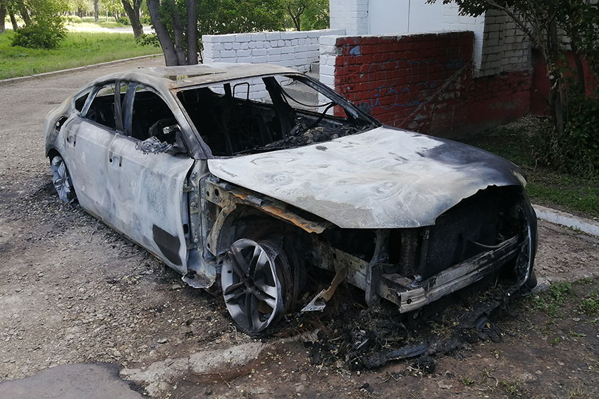 AUDI А5 сгорел в Балакове