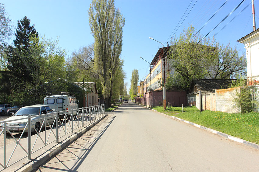 Панорама улицы Красноармейской в районе улицы Телеграфной.