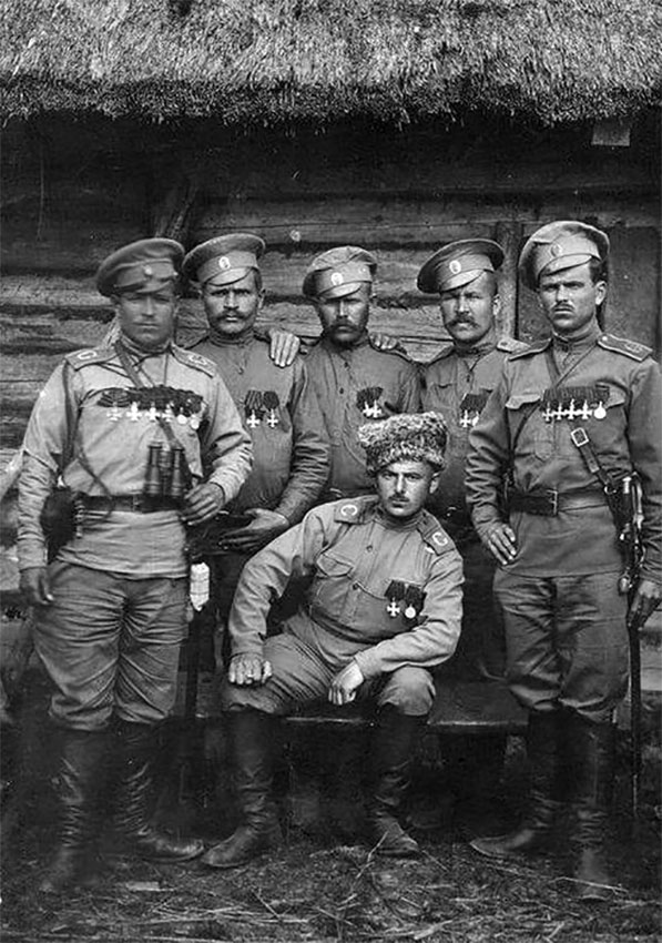 Георгиевские кавалеры 7-го гренадерского Самогитского...