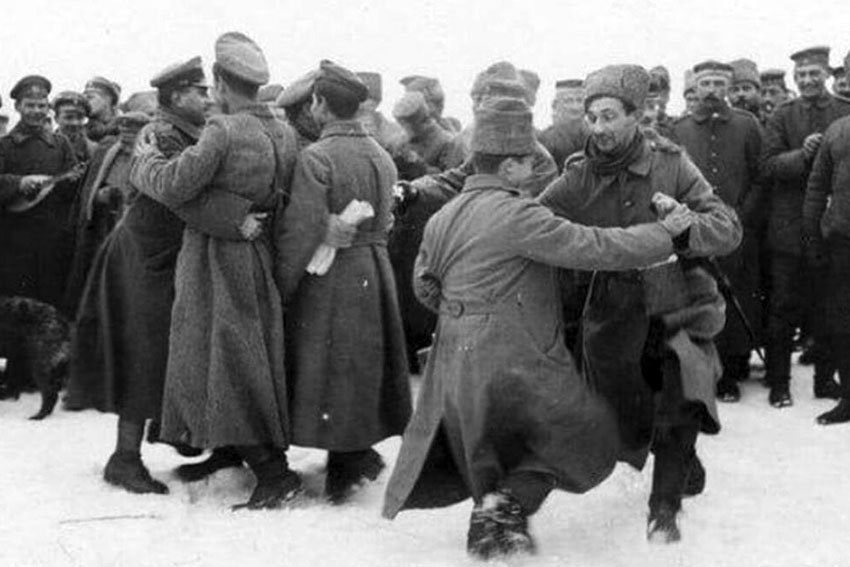 Празднование подписания Брест-литовского мирного договора.