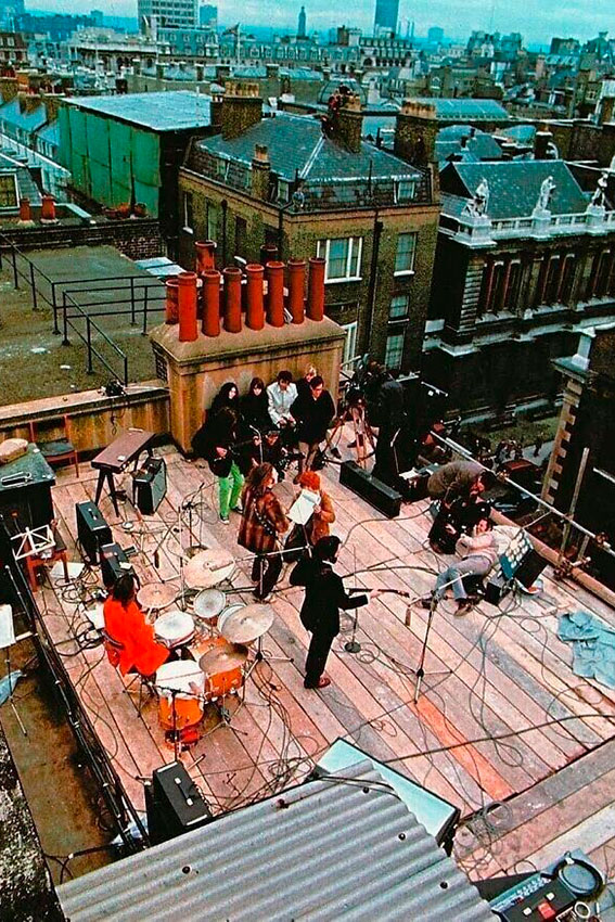 Концерт The Beatles на крыше, 1969 год. Концерт The Beatles на крыше, 1969 год.