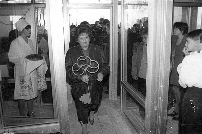 На открытие 5-этажного лечебного корпуса больницы №2, 1996...