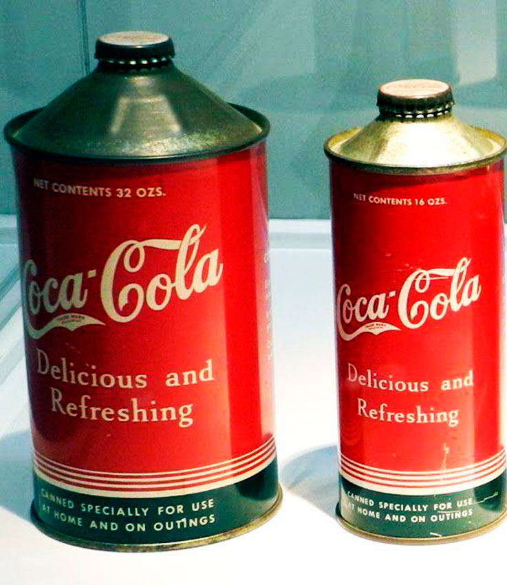 Банки Coca Cola, 1936 год.