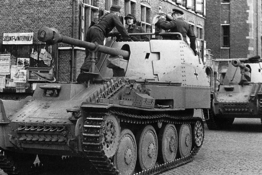 САУ Marder-III Ausf. M 19-го батальона истребителей танков (Panzerjäger...