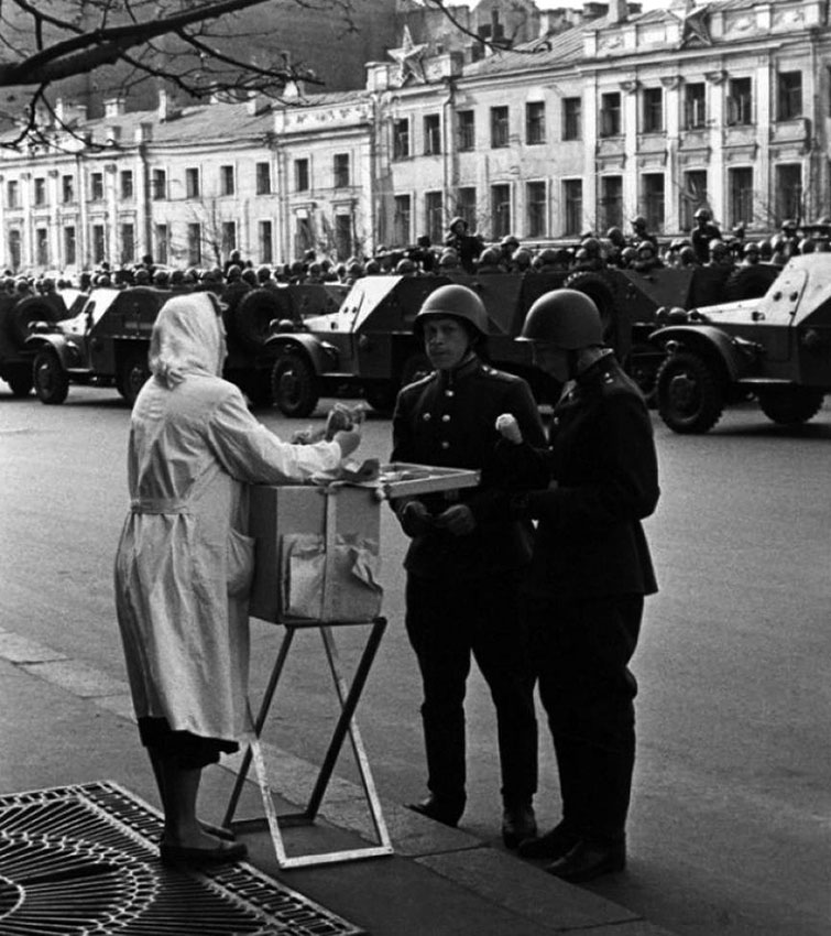 Пepвомaйский пapaд, Москва СCCP, 1950 гoд.