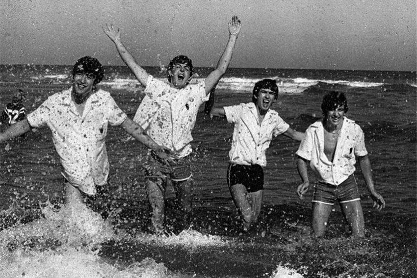 Beatles веселятся в Майами-Бич, Флорида, 1964 год.