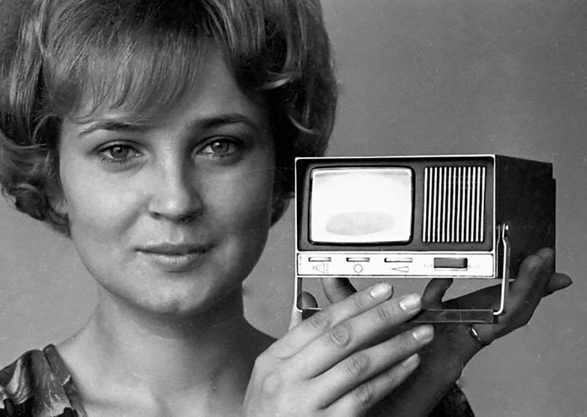 Мини-телевизор СССР, 1975 год.