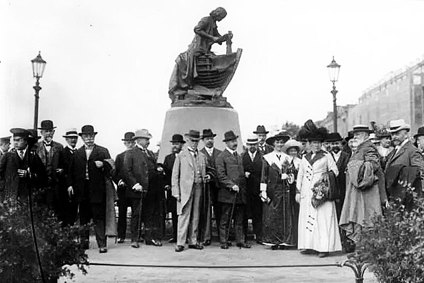 Открытие памятника Петру I Царь-плотник, 1910 год