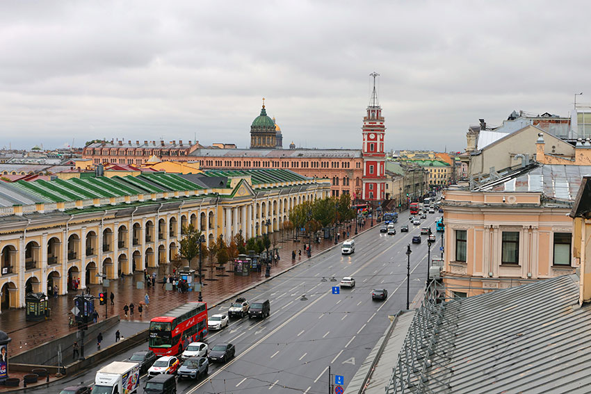 Невский проспект Казанский собор.