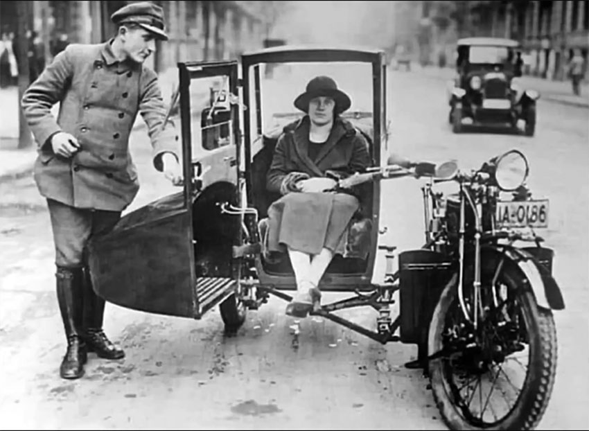 Харлей и Дэвидсон ушли на рыбалку. США, 1924 год.