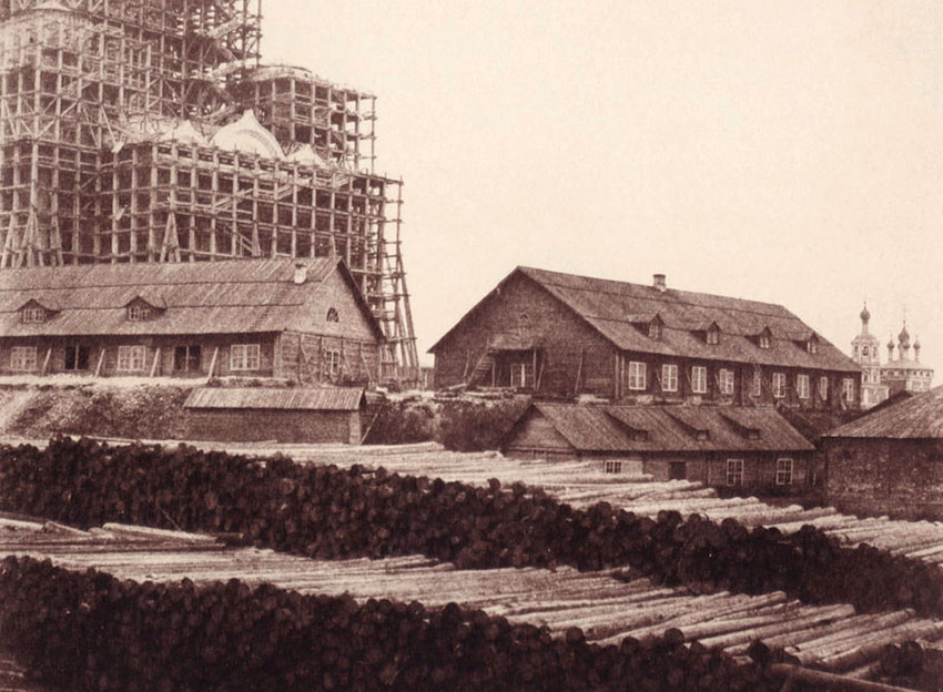 Храм Христа Спасителя, Москва, строительство, 1852 год Храм Христа Спасителя, Москва, строительство, 1852 год