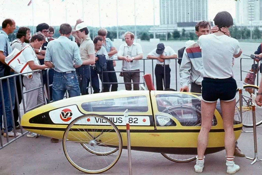 Москва. На выставке велосипедов и веломобилей, 1985 год.