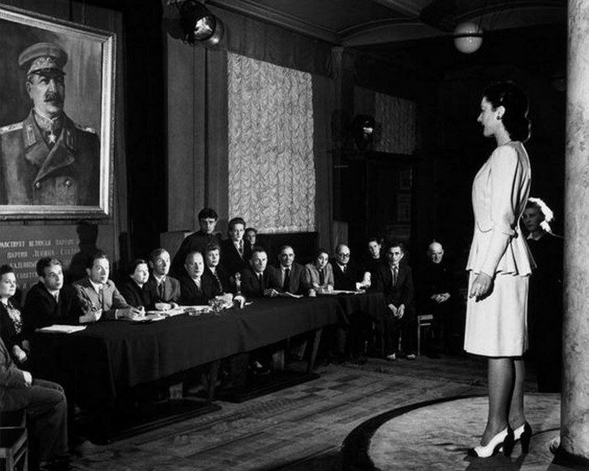Показ советской одежды, 1947 год.
