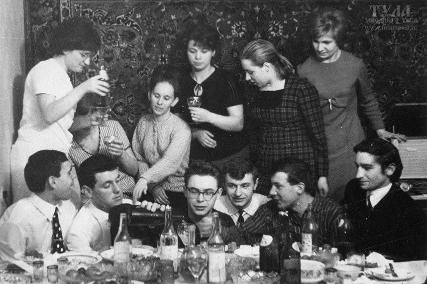 Тула. Студенческая вечеринка, 1968 год.