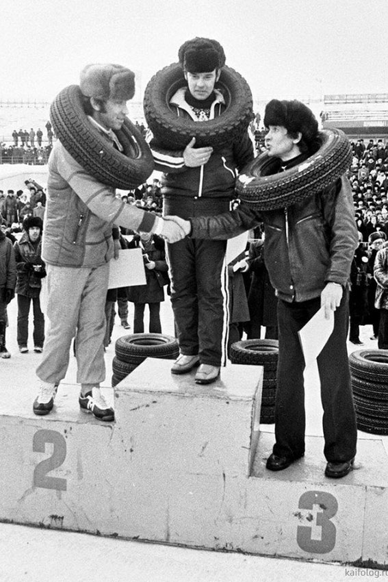 Соревнования автогонщиков АЗЛК. СССР, 1982 год.