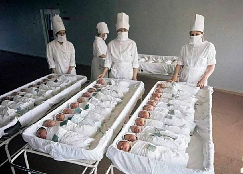 Вот это трогательное фото. Родильный дом медсанчасти Волжского...