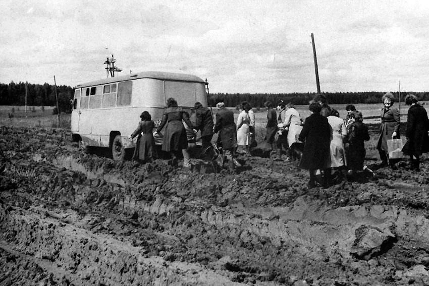 Дорога Яранск-Санчурск. СССР, 1986 год.