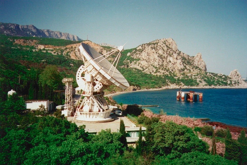 Радиотелескоп в Кацивел, 1986 год.