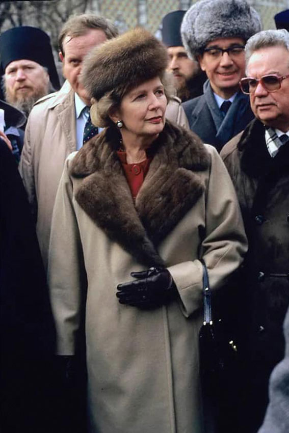 Во время визита в СССР, Москва, 1987 год.