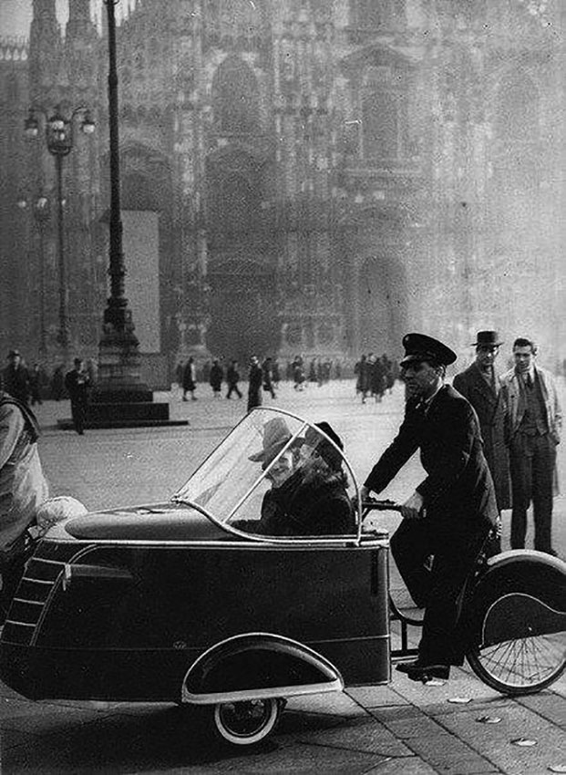 Такси, Милан, 1930-е года.