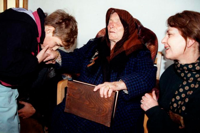 На приеме у предсказательницы Ванги, Болгария, 1990–е году.