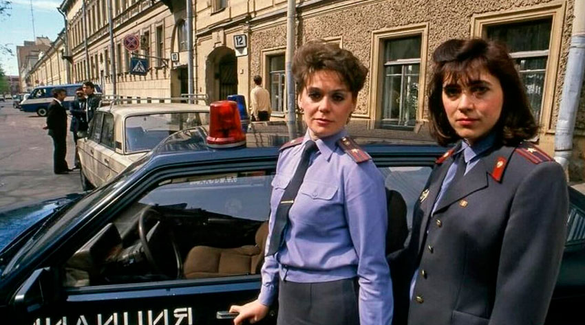 Сoветские милиционeры 1990 год.