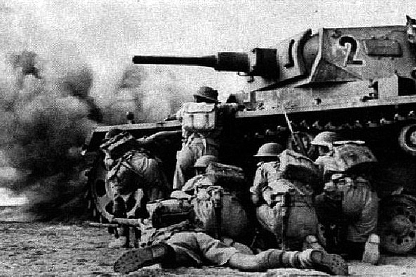 Pz.Kpfw. III в боевой обстановке, 1941 год.