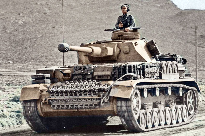 Panzer IV Auf. G на Североафриканском театре военных действий.