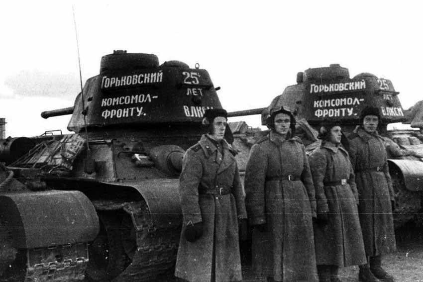 Именные танки Т-34, 1943 год.