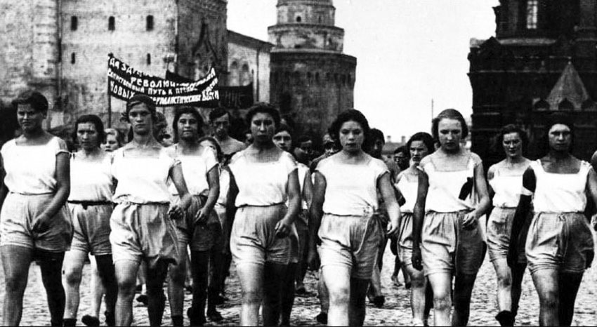 25 мая 1919 году Парад физкультурников в Москве