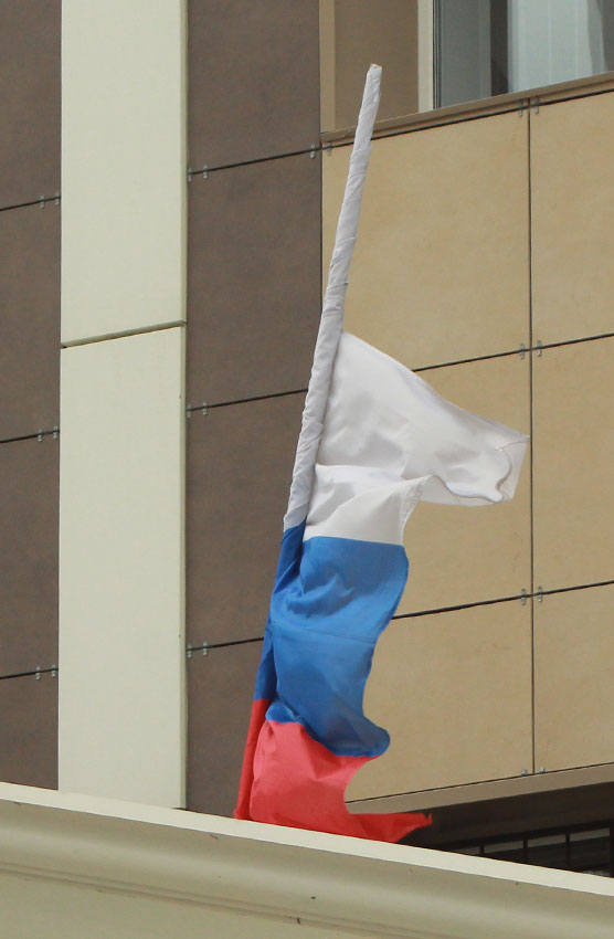 Перед входом в здание суда.